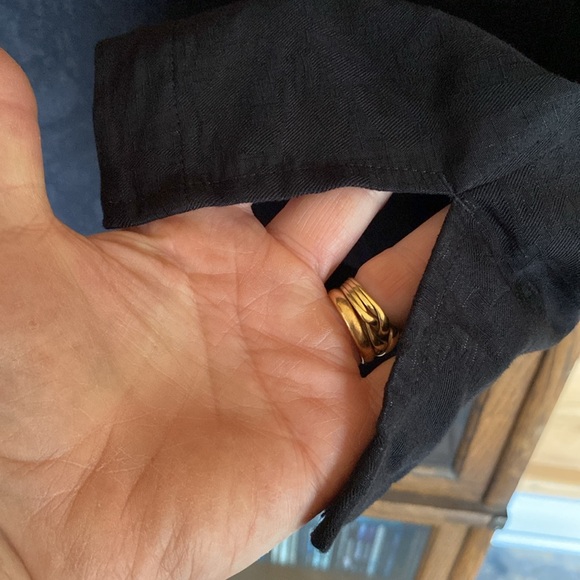 Black-on-Black CARIBBEAN JOE Hawaiian Style Dress Shirt Size XL - Picture 5 of 13